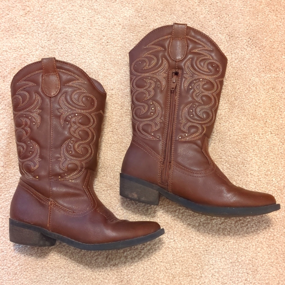 Toddler Memphis Zipper Western Boots - Cat & Jack™ size 3